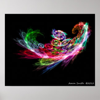 Fractal Phoenix Poster 16x20