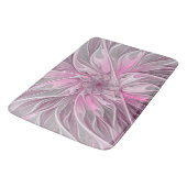 Fractal Pink Flower Dream, Floral Fantasy Pattern Badmat (Gekanteld)