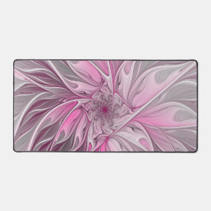 Fractal Pink Flower Dream, Floral Fantasy Pattern Bureaumat
