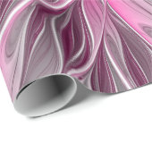 Fractal Pink Flower Dream, floral Fantasy Pattern Cadeaupapier (Rol Hoek)