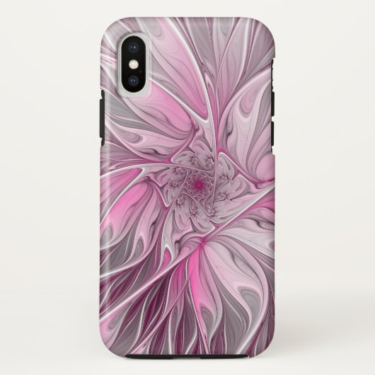 Fractal Pink Flower Dream, floral Fantasy Pattern Case-Mate iPhone Case (Achterkant)