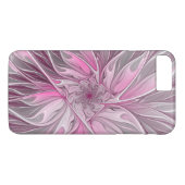 Fractal Pink Flower Dream, floral Fantasy Pattern Case-Mate iPhone Case (Achterkant (Horizontaal))