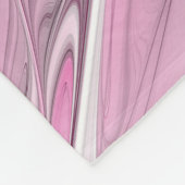 Fractal Pink Flower Dream, floral Fantasy Pattern Fleece Deken (Hoek)