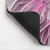 Fractal Pink Flower Dream, Floral Fantasy Pattern Muismat (Hoek)