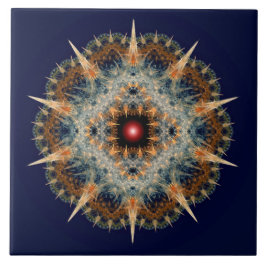 Fractal prik ornament tegeltje