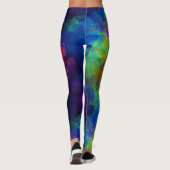 Fractal Psychedelic Trippy Festival Leggings EDM (Achterkant)