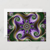 Fractal "Quadra" Briefkaart (Voorkant / Achterkant)