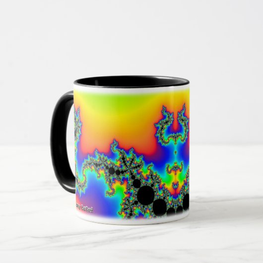 Fractal R~04 Aangepaste Mok (Voorkant links)