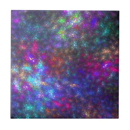 Fractal Rainbow Tegeltje (Voorkant)