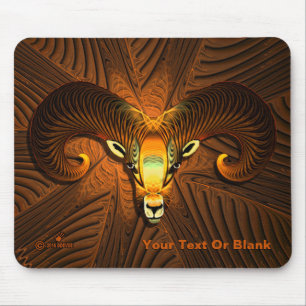 Fractal Ram's hoofd Muismat