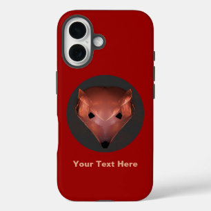Fractal Red Fox iPhone 16 Hoesje