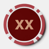 Fractal Red Fox Poker Chips (Achterkant)