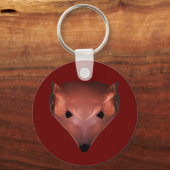 Fractal Red Fox Sleutelhanger (Voorkant)