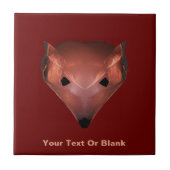 Fractal Red Fox Tegeltje (Voorkant)
