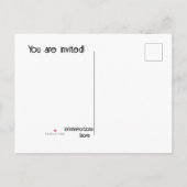 Fractal Red Rose Invitation Briefkaarten (Achterkant)