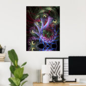 Fractal Ribbons Poster (Thuiskantoor)