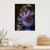 Fractal Ribbons Poster (Keuken)