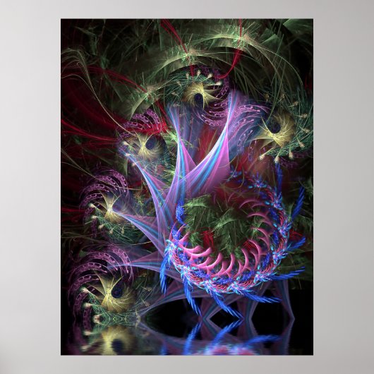 Fractal Ribbons Poster (Voorkant)