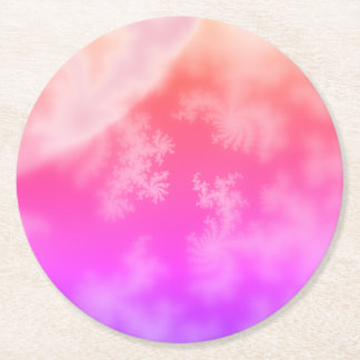 Fractal Ronde Kartonnen Onderzetter