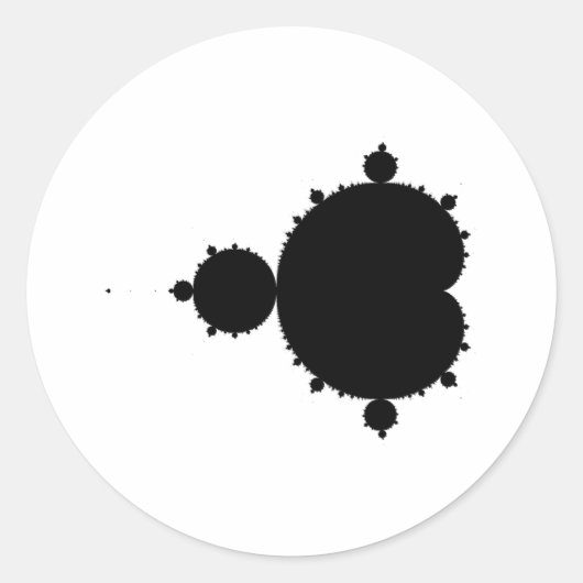 Fractal Ronde Sticker (Voorkant)