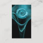 FRACTAL ROOS 3 antiek blauw Visitekaartje (Achterkant)