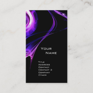 FRACTAL ROOS 3 helderblauw paarse violet zwart Visitekaartje