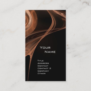 FRACTAL ROOS 3 helderbruin zwart Visitekaartje