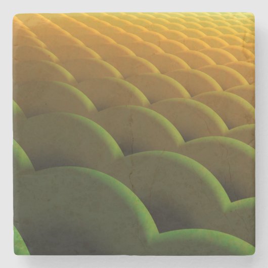 Fractal Scales Stone Onderzetter (Voorkant)