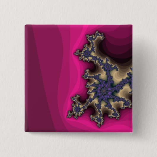 Fractal seahorse button (Voorkant)