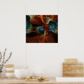 Fractal Seeds Swirl Poster (Keuken)