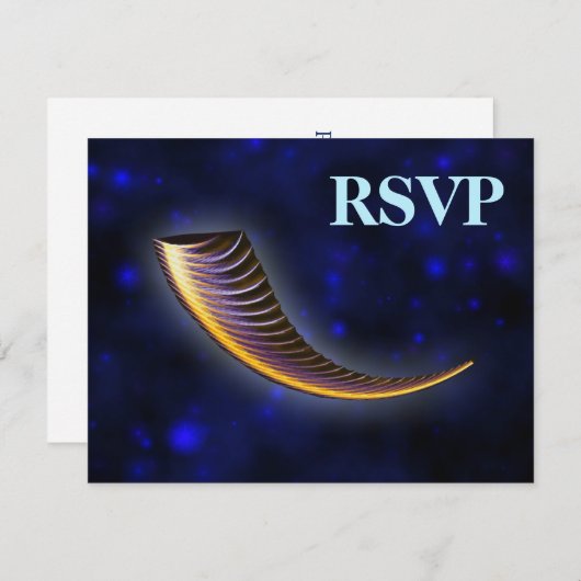 Fractal Shofar RSVP Kaartje (Voorkant / Achterkant)