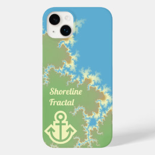 Fractal Shoreline met aangepaste tekst/symbool Case-Mate iPhone 14 Plus Hoesje
