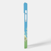 Fractal Shoreline met aangepaste tekst/symbool Case-Mate iPhone Case (Achterkant / Links)
