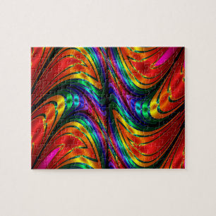 Fractal Silk Rainbow Legpuzzel