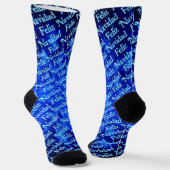 Fractal Snowburst - Feliz Navidad Socks Sokken (Gebogen)