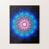 Fractal Snowflake Mandala Legpuzzel (Verticaal)