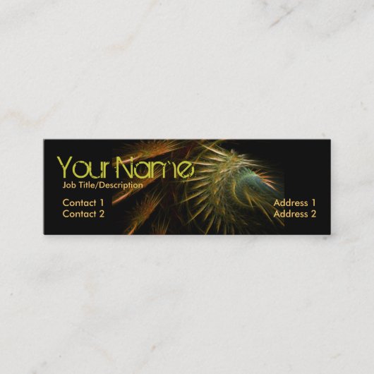 Fractal Spikez Mini Carte de visite (Devant)