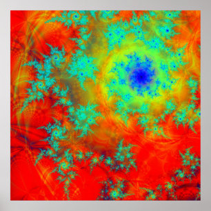 Fractal Spiral Poster