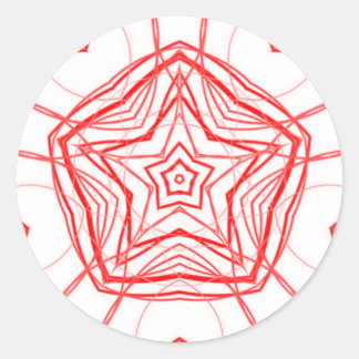 Fractal Star Hart Heilige Geometrie Decal Sticker