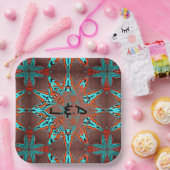 Fractal Star of Future & Your letters Papieren Bordje (Feest)