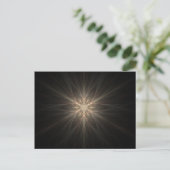 Fractal Star- of Snowflake-ontwerp Briefkaart (Staand voorkant)