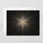 Fractal Star- of Snowflake-ontwerp Briefkaart (Voorkant / Achterkant)