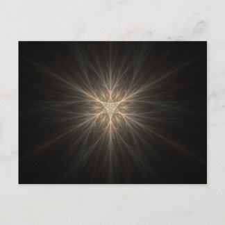 Fractal Star- of Snowflake-ontwerp Briefkaart