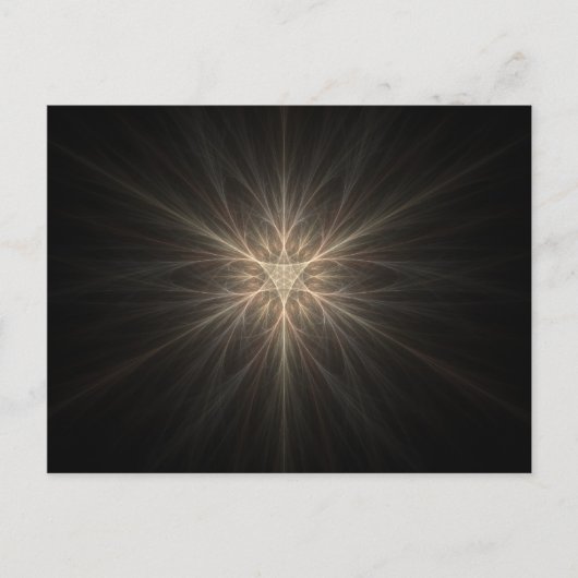 Fractal Star- of Snowflake-ontwerp Briefkaart (Voorkant)