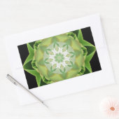Fractal Stardust groen Rechthoekige Sticker (Envelop)