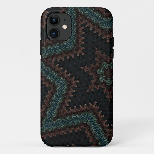fractal ster iphone case (Achterkant)