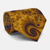 Fractal Stropdas Elephant Valley Gold (Opgerold)