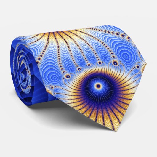 Fractal Stropdas - Newton's octopus (Opgerold)