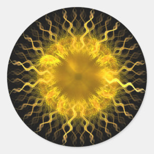 Fractal Sun Iris~ Fractal Sticker