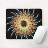 Fractal Sunflower Mousepad Muismat (Met muis)
